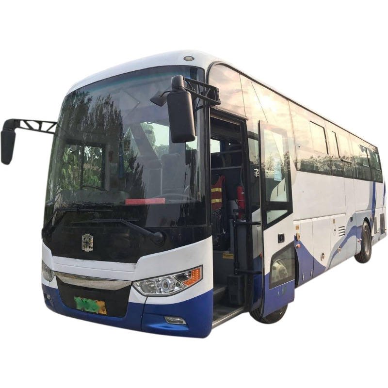 Hybrid Bus WP. Engine Two Doors Leather Seat Used Coach Vehicle Bus LCK6101 47Seats Oil--electric Bus
